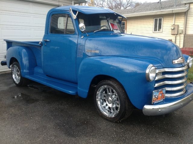 Blue 1951 Chevrolet Other Pickups with Black interior