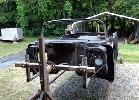 Black 1957 Chevrolet Bel Air/150/210 with Black interior