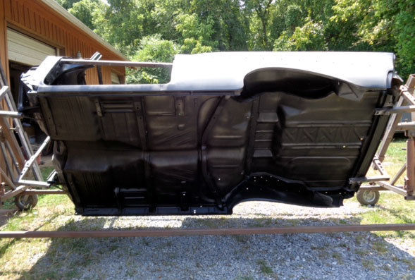 Black 1957 Chevrolet Bel Air/150/210 with Black interior