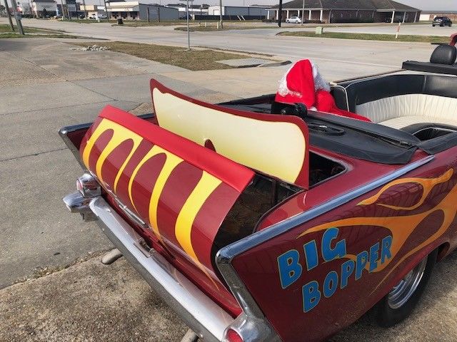 Red 1957 Chevrolet Bel Air/150/210 Convertible with Black / White interior