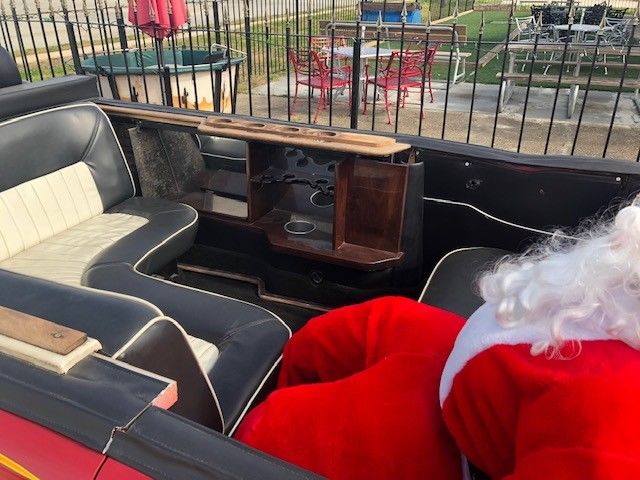 Red 1957 Chevrolet Bel Air/150/210 Convertible with Black / White interior