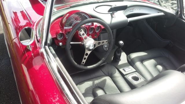 Red 1958 Chevrolet Corvette Convertible with Black interior