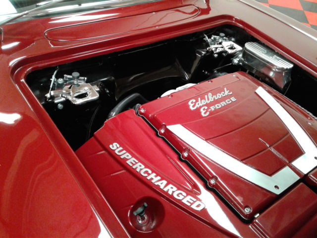 Red 1958 Chevrolet Corvette Convertible with Black interior