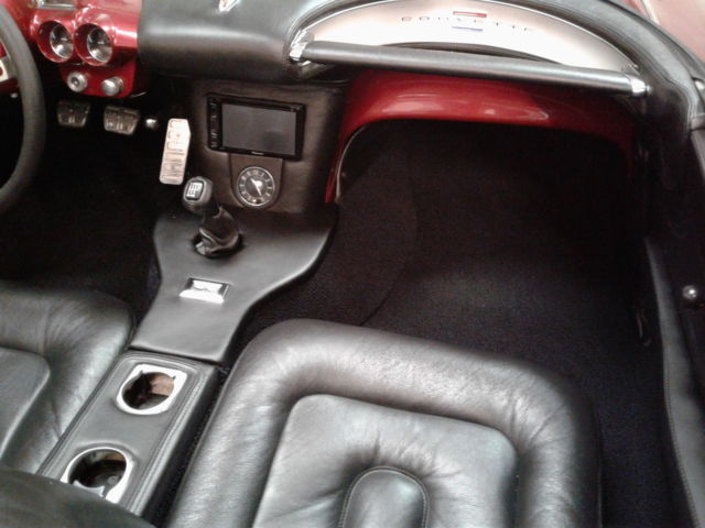 Red 1958 Chevrolet Corvette Convertible with Black interior