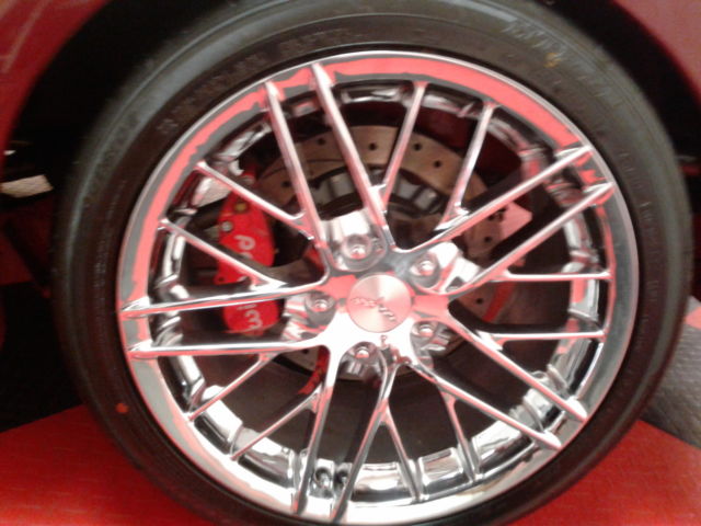 Red 1958 Chevrolet Corvette Convertible with Black interior