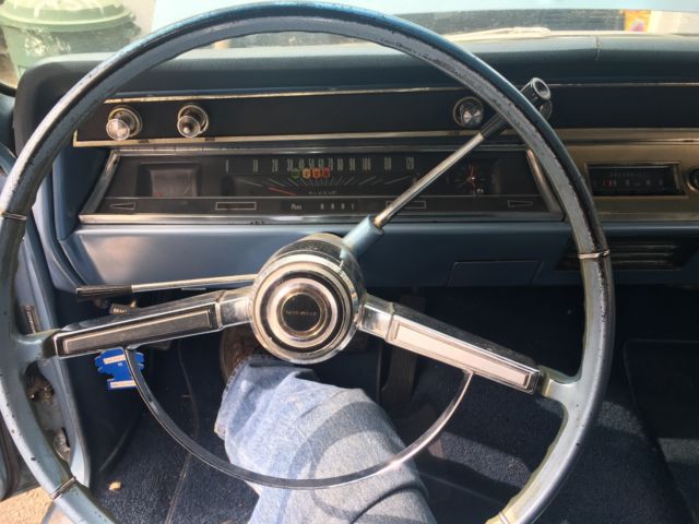 Blue 1966 Chevrolet Chevelle Convertible with Blue interior