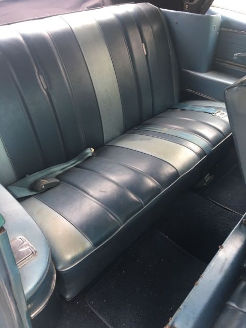 Blue 1966 Chevrolet Chevelle Convertible with Blue interior