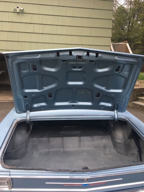 Blue 1966 Chevrolet Chevelle Convertible with Blue interior