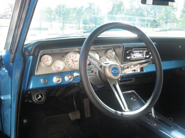 Blue 1966 Chevrolet Nova Coupe with Black interior