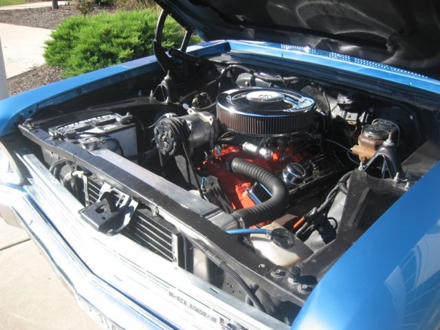 Blue 1966 Chevrolet Nova Coupe with Black interior