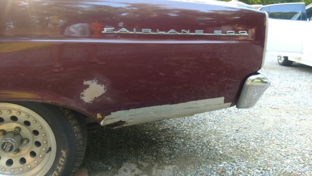 Maroon 1966 Ford Fairlane 2 door