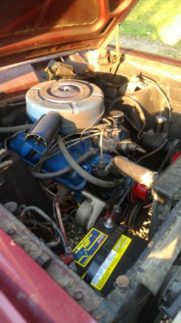 Maroon 1966 Ford Fairlane 2 door