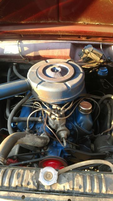 Maroon 1966 Ford Fairlane 2 door