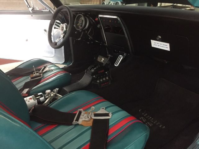 Turquoise 1967 Chevrolet Camaro Coupe with Black/turquoise interior