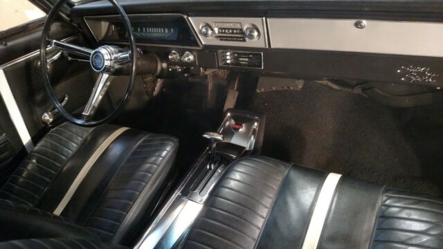 Blue 1967 Chevrolet Nova Coupe with Black interior