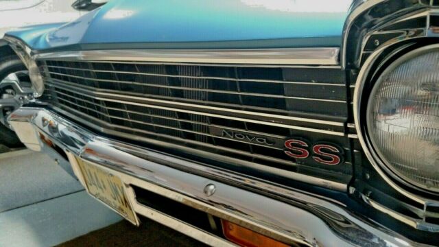 Blue 1967 Chevrolet Nova Coupe with Black interior