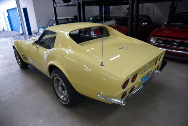 Yellow 1968 Chevrolet Corvette 427/390 L36 Coupe Coupe with Black interior