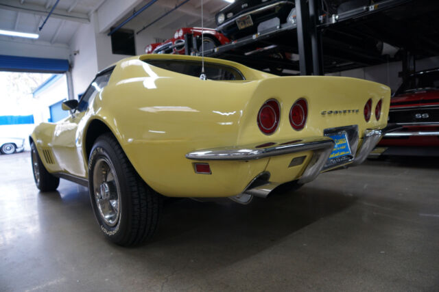 Yellow 1968 Chevrolet Corvette 427/390 L36 Coupe Coupe with Black interior