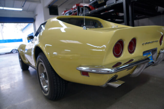 Yellow 1968 Chevrolet Corvette 427/390 L36 Coupe Coupe with Black interior