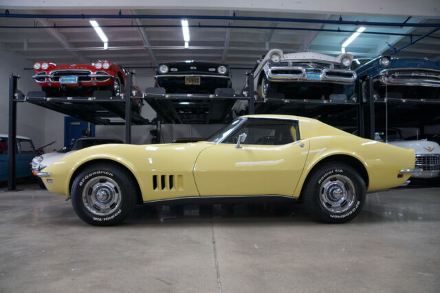 Yellow 1968 Chevrolet Corvette 427/390 L36 Coupe Coupe with Black interior