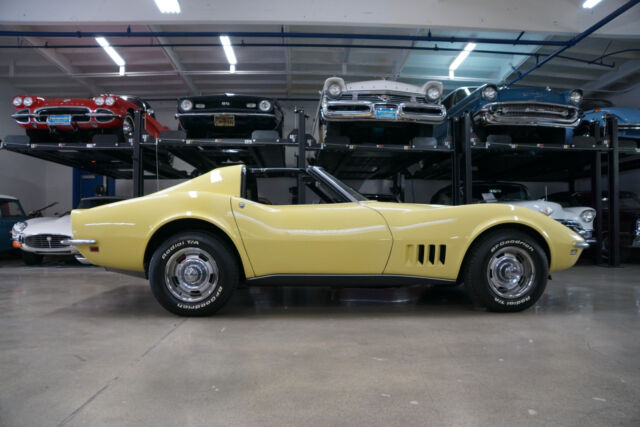 Yellow 1968 Chevrolet Corvette 427/390 L36 Coupe Coupe with Black interior