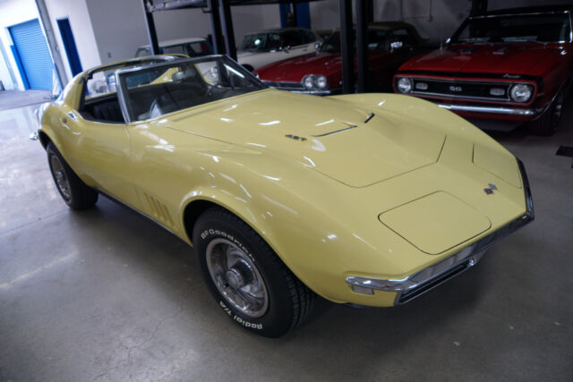Yellow 1968 Chevrolet Corvette 427/390 L36 Coupe Coupe with Black interior