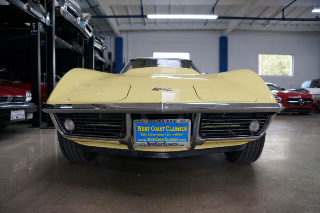 Yellow 1968 Chevrolet Corvette 427/390 L36 Coupe Coupe with Black interior