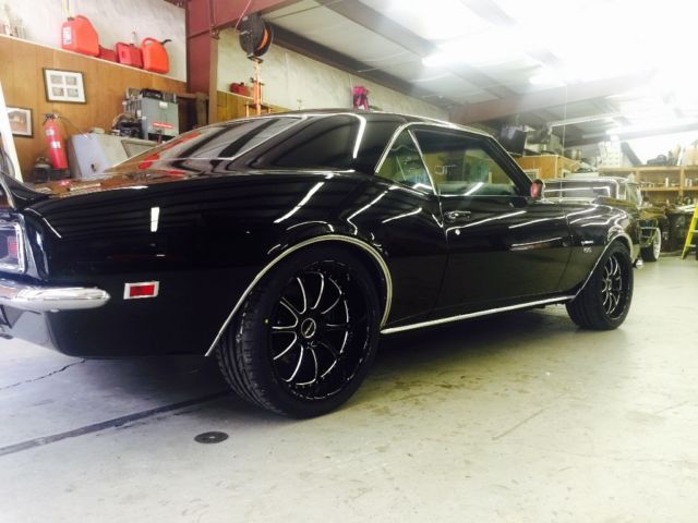 Black 1968 Chevrolet Camaro Coupe with Black interior