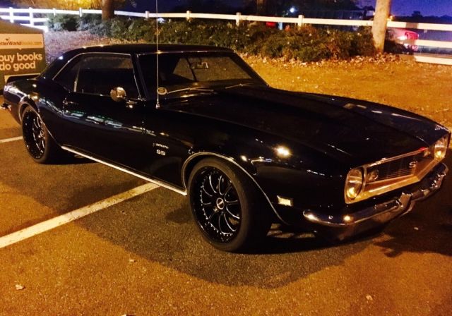 Black 1968 Chevrolet Camaro Coupe with Black interior