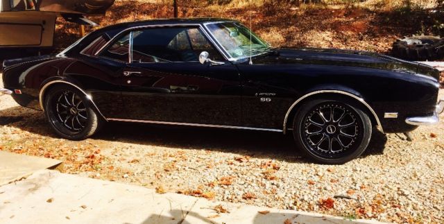Black 1968 Chevrolet Camaro Coupe with Black interior