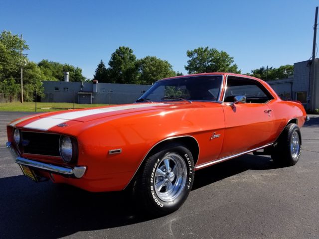 Orange 1969 Chevrolet Camaro Coupe with Black interior
