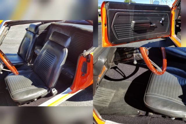 Orange 1969 Chevrolet Camaro Coupe with Black interior