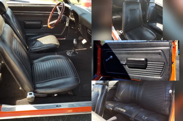 Orange 1969 Chevrolet Camaro Coupe with Black interior