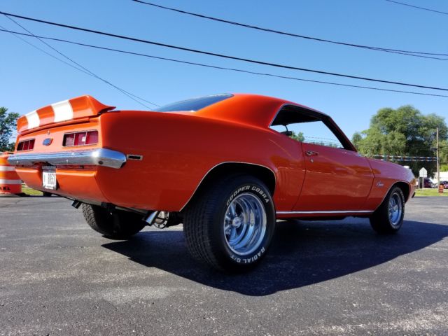 Orange 1969 Chevrolet Camaro Coupe with Black interior