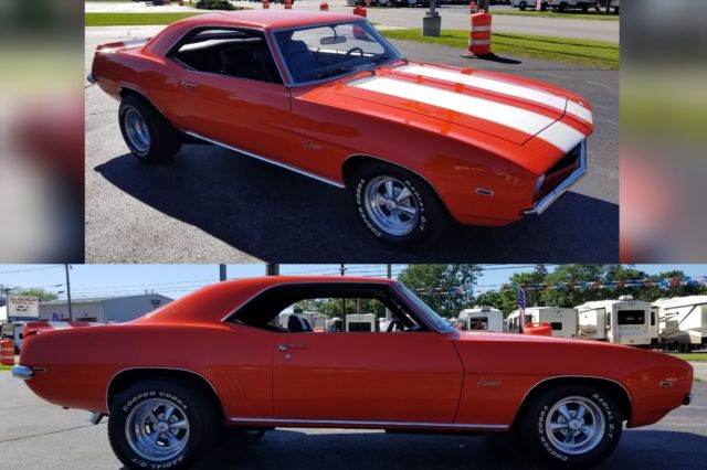 Orange 1969 Chevrolet Camaro Coupe with Black interior