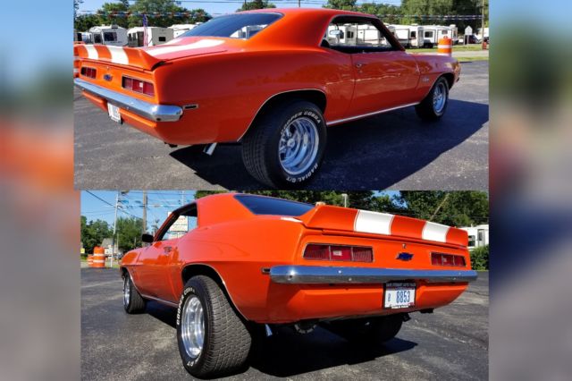 Orange 1969 Chevrolet Camaro Coupe with Black interior