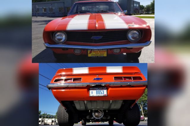 Orange 1969 Chevrolet Camaro Coupe with Black interior