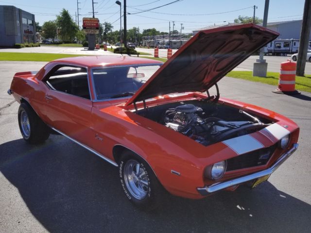 Orange 1969 Chevrolet Camaro Coupe with Black interior