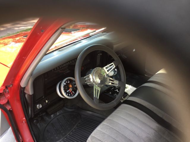 Red 1970 Chevrolet Nova Coupe with Gray interior