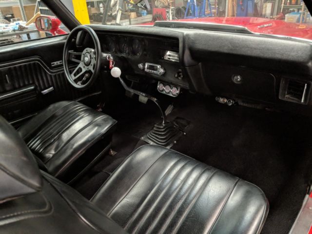 Red 1971 Chevrolet Chevelle Coupe with Black interior