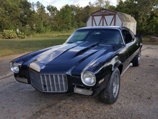 Black 1972 Chevrolet Camaro Coupe with Black interior