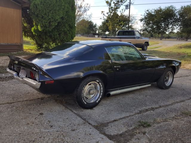 Black 1972 Chevrolet Camaro Coupe with Black interior