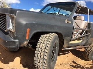 Black 1975 Chevrolet Blazer SUV with Tan interior