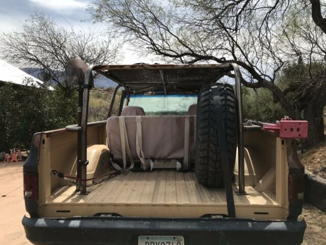 Black 1975 Chevrolet Blazer SUV with Tan interior