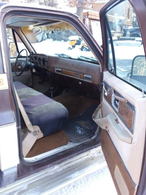 Brown 1977 Chevrolet C/K Pickup 1500 Standard Cab Pickup with Tan interior