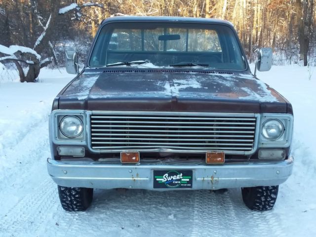 Brown 1977 Chevrolet C/K Pickup 1500 Standard Cab Pickup with Tan interior