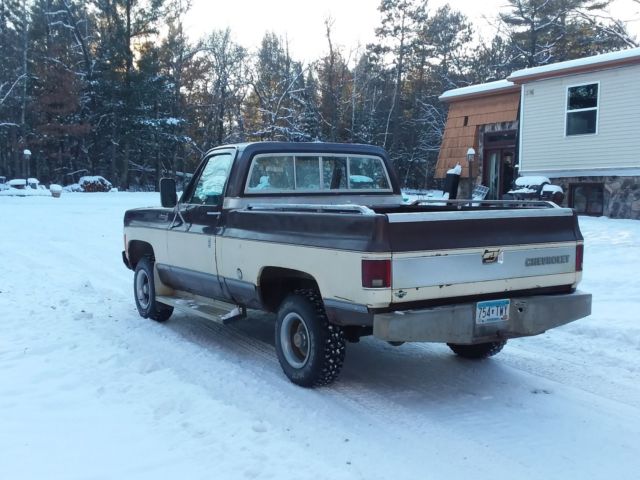 Brown 1977 Chevrolet C/K Pickup 1500 Standard Cab Pickup with Tan interior