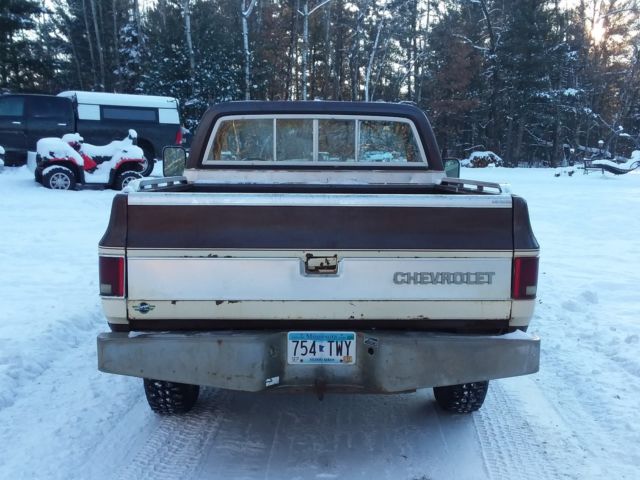Brown 1977 Chevrolet C/K Pickup 1500 Standard Cab Pickup with Tan interior