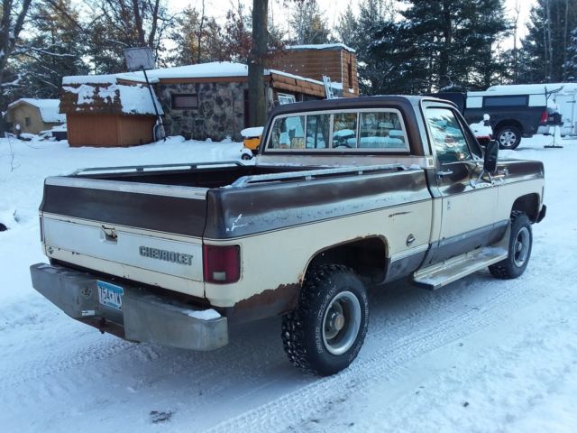 Brown 1977 Chevrolet C/K Pickup 1500 Standard Cab Pickup with Tan interior