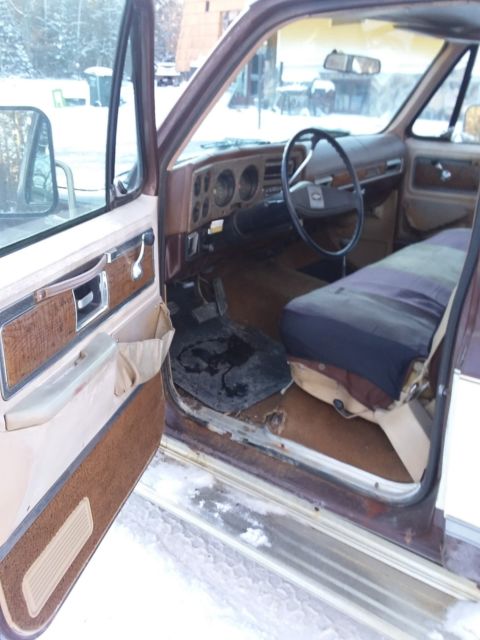 Brown 1977 Chevrolet C/K Pickup 1500 Standard Cab Pickup with Tan interior